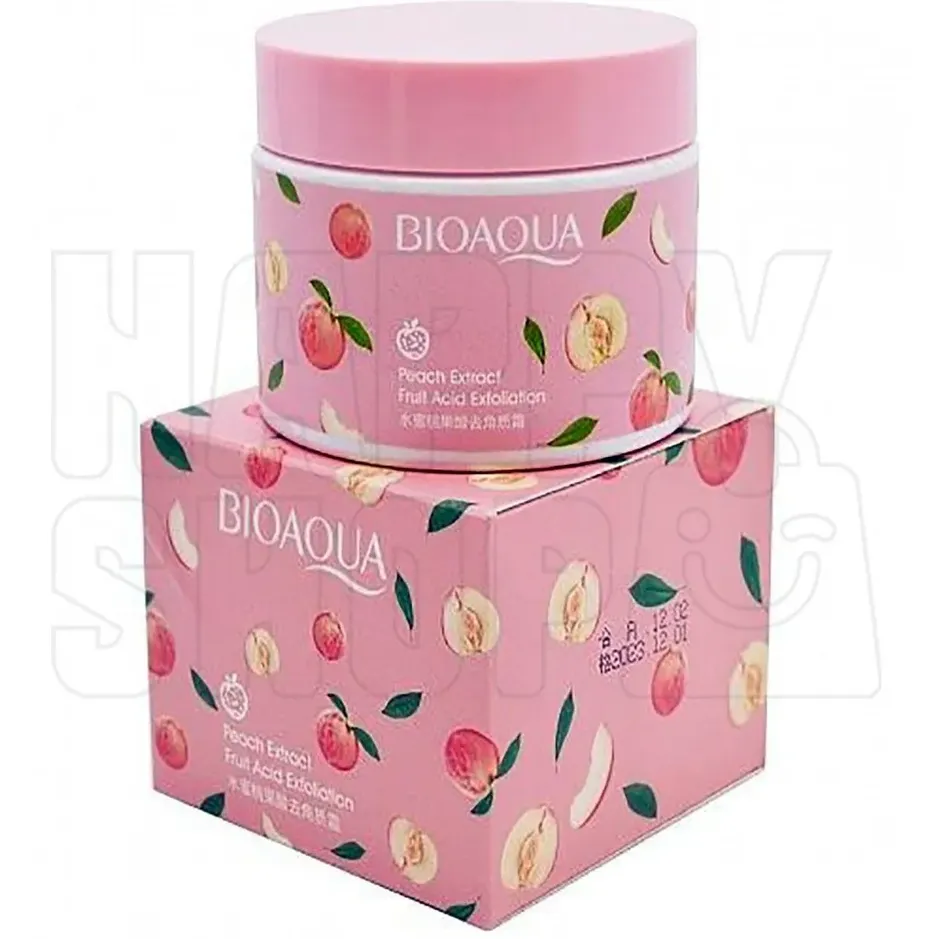 اسکراب صورت و بدن هلو بیوآکوا وزن 140 گرم ا Bioaqua Body And Face Scrub Peach Extract