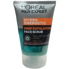 اسکراب لایه بردار عمیق صورت مردانه لورآل 100 میلیLOREAL MEN EXPERT hydra energetic deep exfoliating face scrub