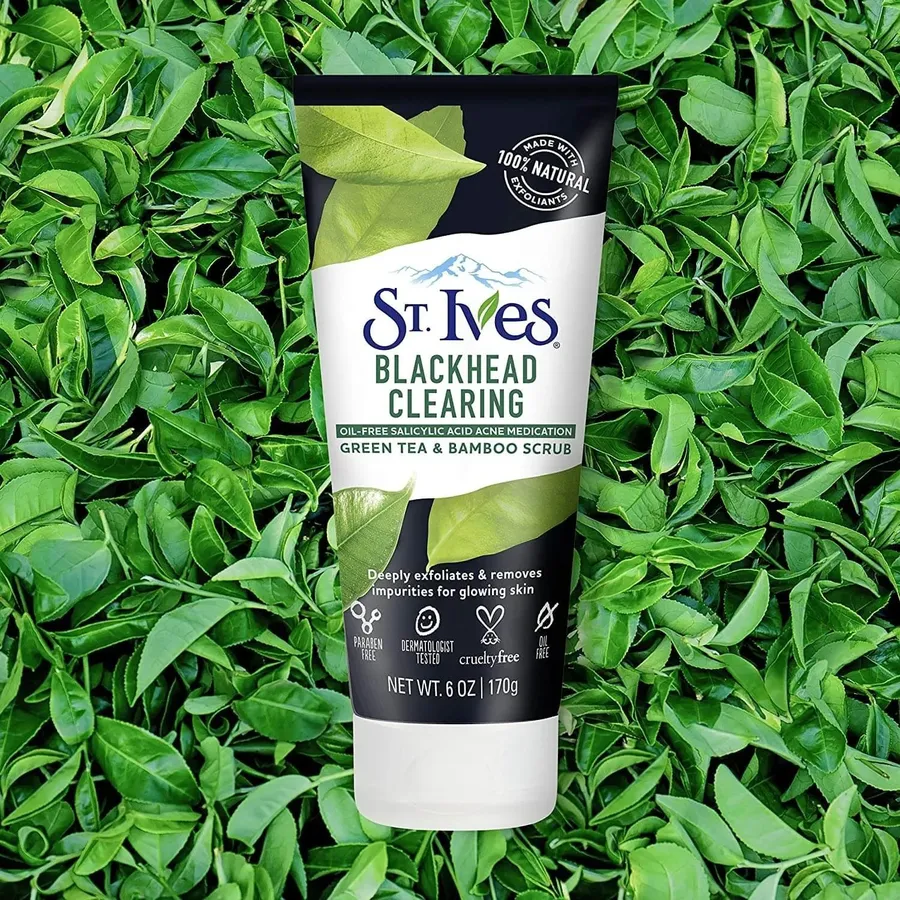 اسکراب چای سبز و بامبو سنت ایوز ا SCRUB ST IVEZ 170 GR GENTLE SMOOTHING MASK & SCRUB