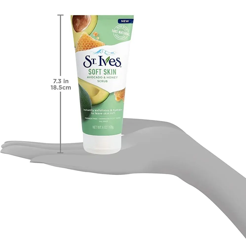 اسکراب نرم کننده عسل و آووکادو سینت ایوز ا St.Ives Soft Skin Avocado and Honey Scrub