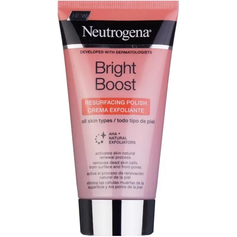 کرم لایه بردار نوتروژینا مدل Bright Boost ا Neutrogena Bright Boost Exfoliating Cream Contains AHA 75ml