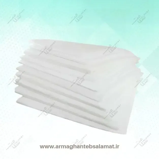 ملحفه یکبار مصرف دور کش اسپاباند 20 گرمی سفید 220×120(کیسه 200 عددی)