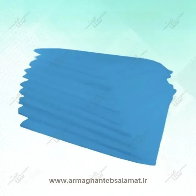 ملحفه یکبار مصرف دور کش اسپاباند 25 گرمی آبی 220×120(کیسه 200عددی)