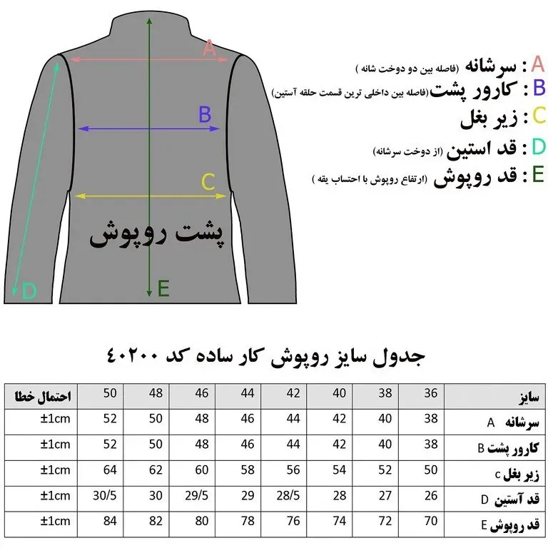 روپوش استین کوتاه