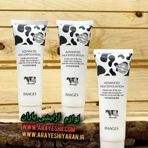 کرم ژل لایه بردار روشن کننده 80 گرمی شیر گاو ایمیجز IMAGES ا Images Tender And Smooth Skin Deep Cleansing - 80g