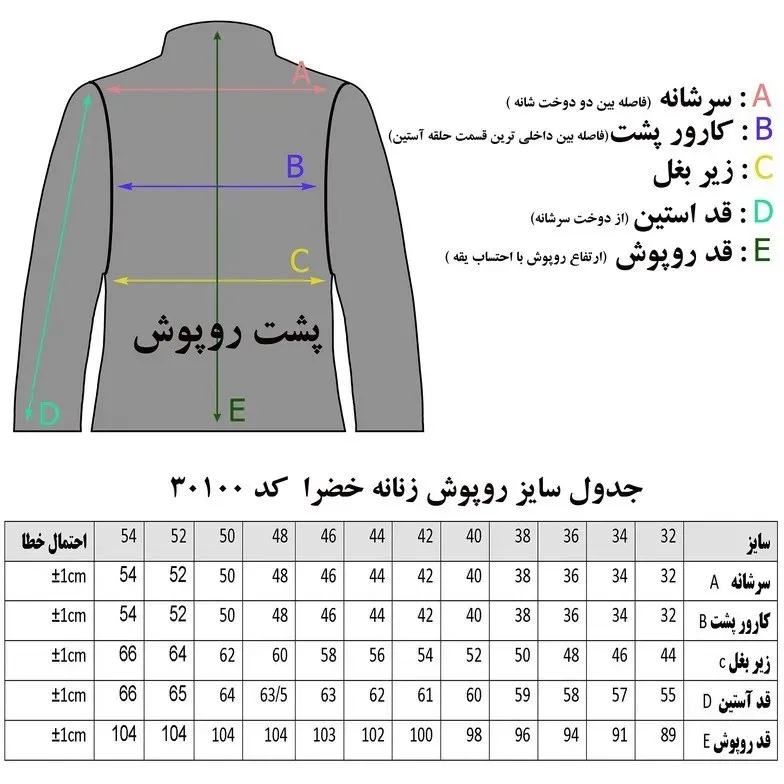 روپوش پزشکی زنانه خضرا ترگال ساده کد 30100