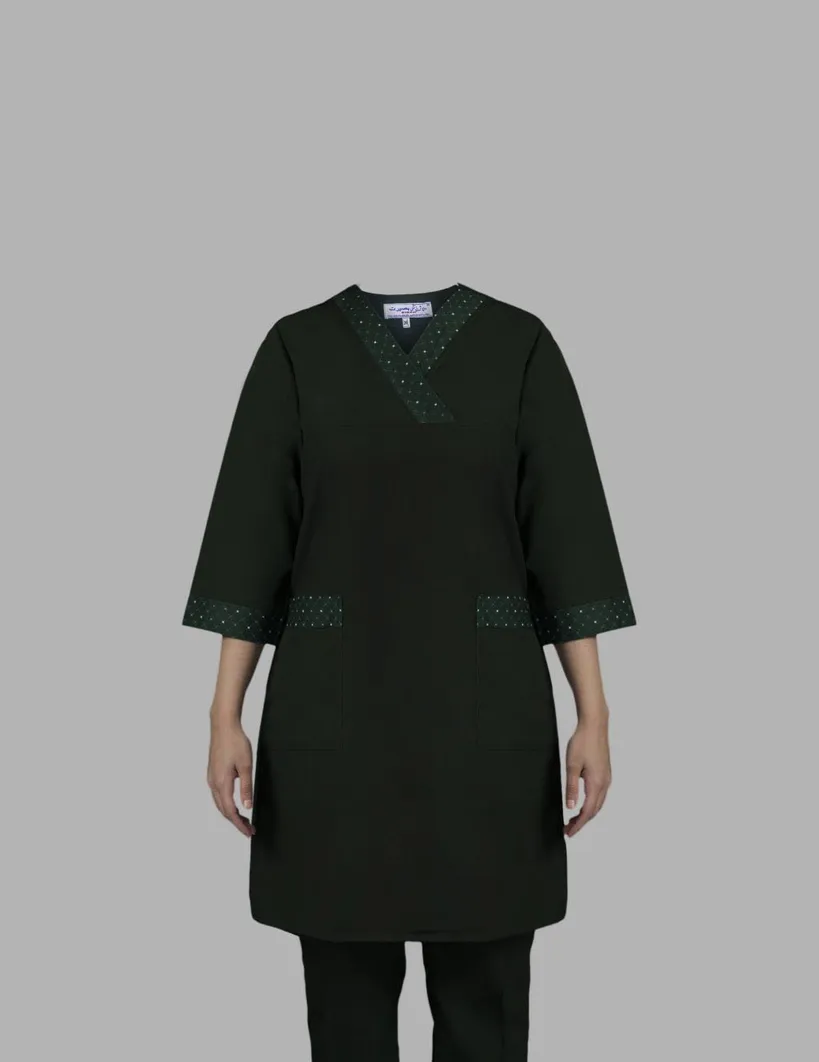 روپوش و شلوار اتاق عمل طرح دار یشمی(نیاز)
