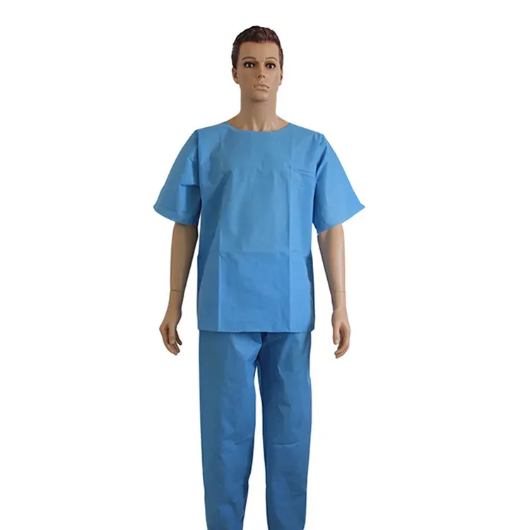 اسکرابهای جراحی بیمارستانی یکبار مصرف آبی 50gsm سایز S/M/L/XL/XXL/XXXL/XXXXL